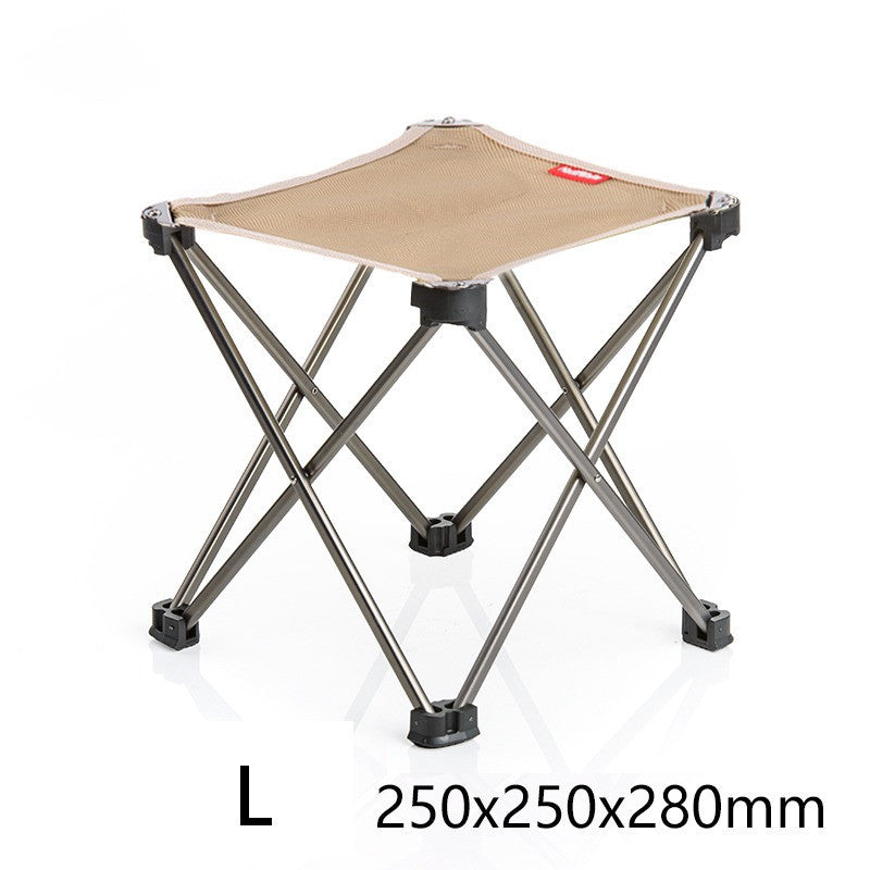 Portable outdoor folding stool chair
