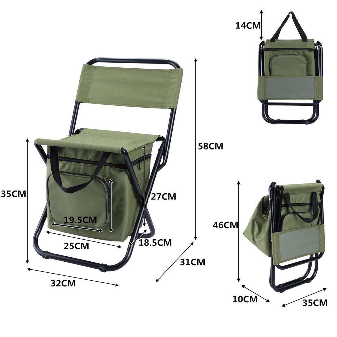 Folding Fishing Chair Backpack
