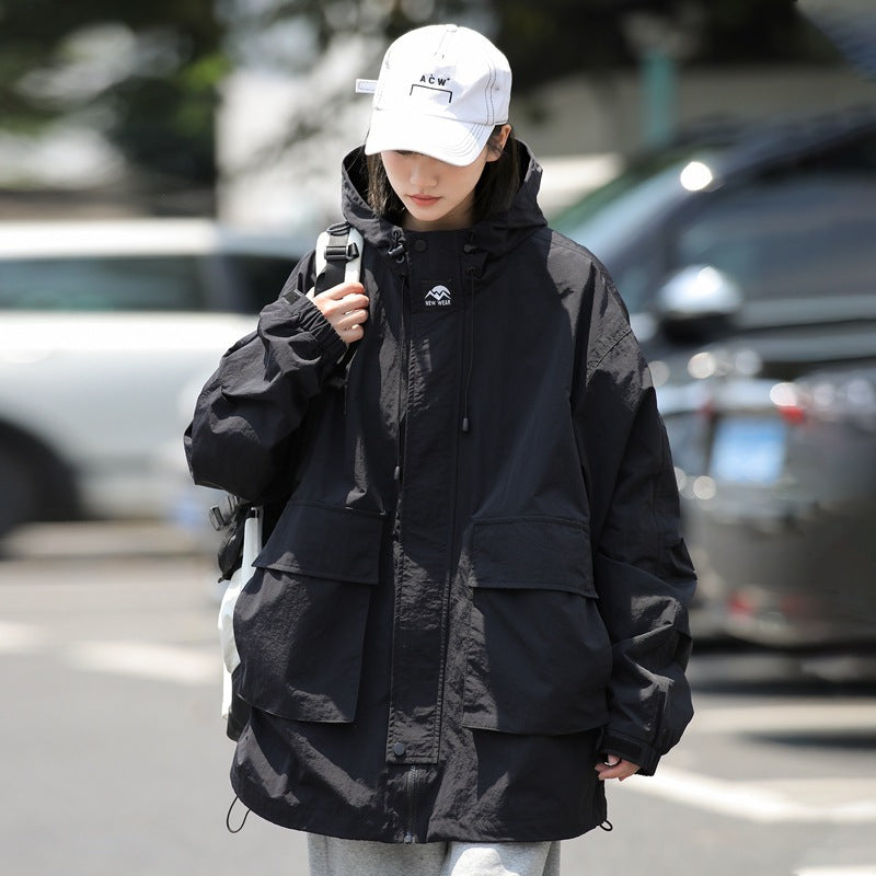 Large Pocket Hooded Jacket