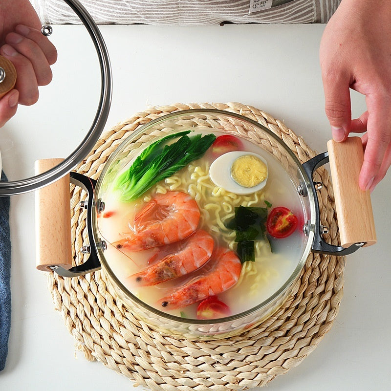 Cookware Pot Binaural Glass