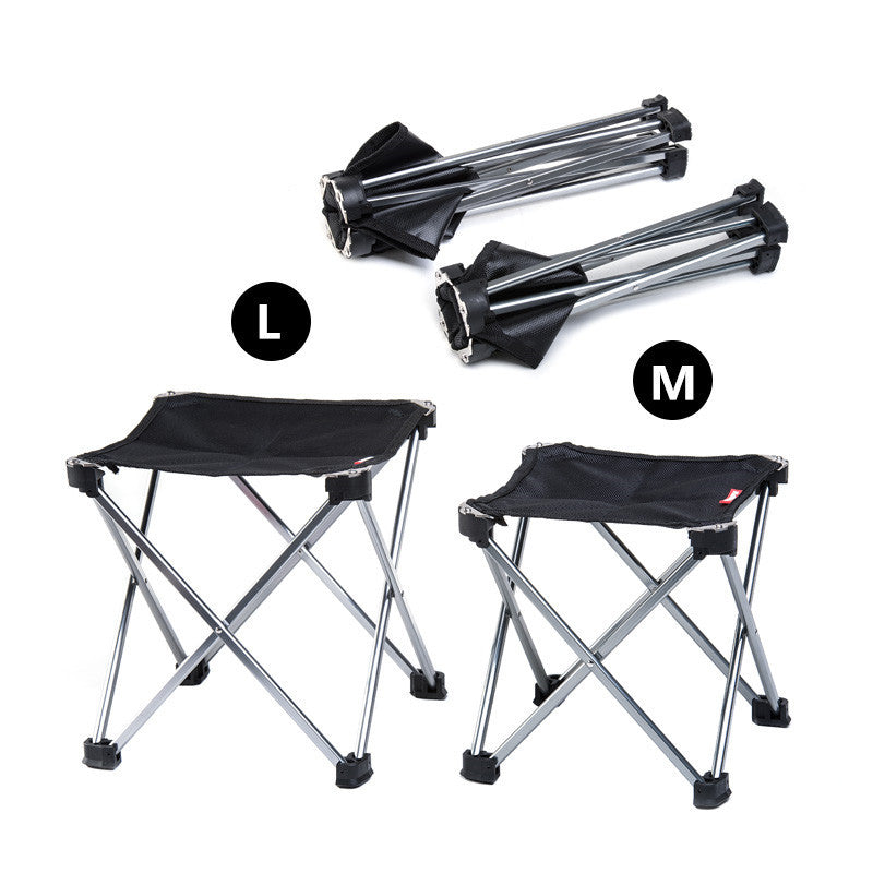 Portable outdoor folding stool chair