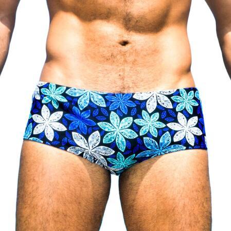 Men Swimwear Swimming Boxer Trunks
