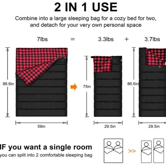 Camping Flannel Sleeping Bag