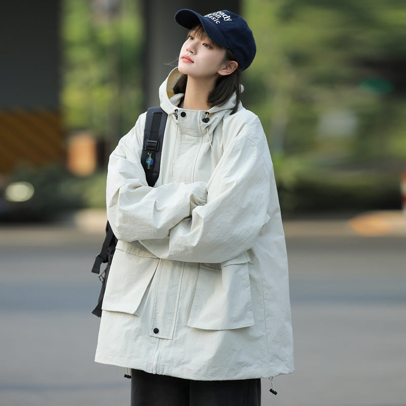 Large Pocket Hooded Jacket