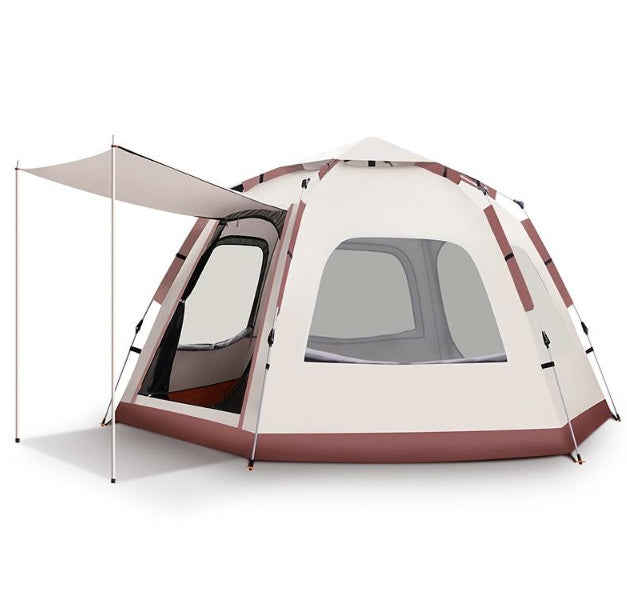 Khaki Large Hexagonal Tent