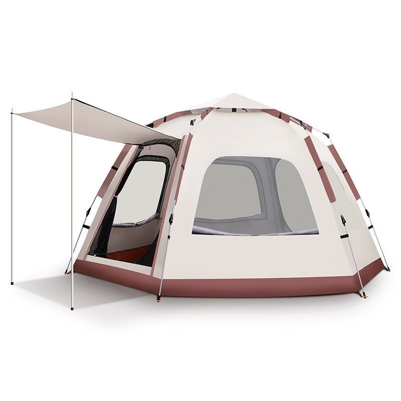 Khaki Large Hexagonal Tent