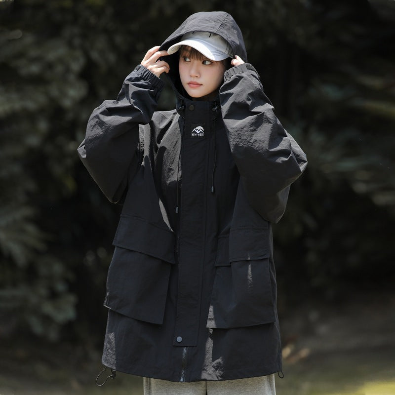 Large Pocket Hooded Jacket